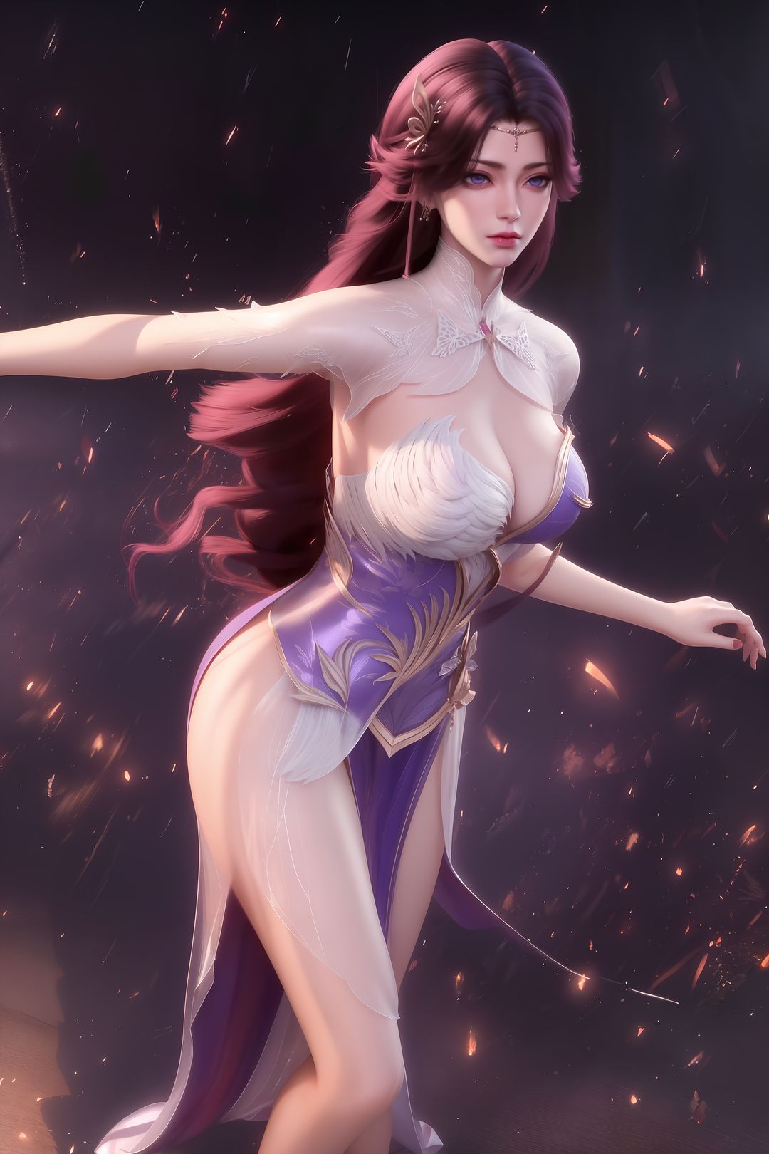 [AI绘画]国漫女主.姜立.云曦.元瑶.南宫婉.妍丽.媚儿.方清雪.李寒衣.流风霜.狠人大帝.红凰.白冰岚第03话