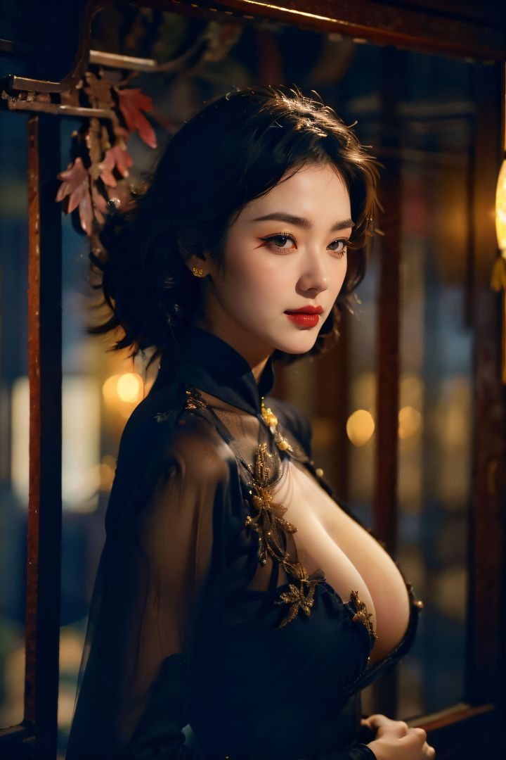 [AI绘画]极品身材_巨乳.黑丝第11话-最终话