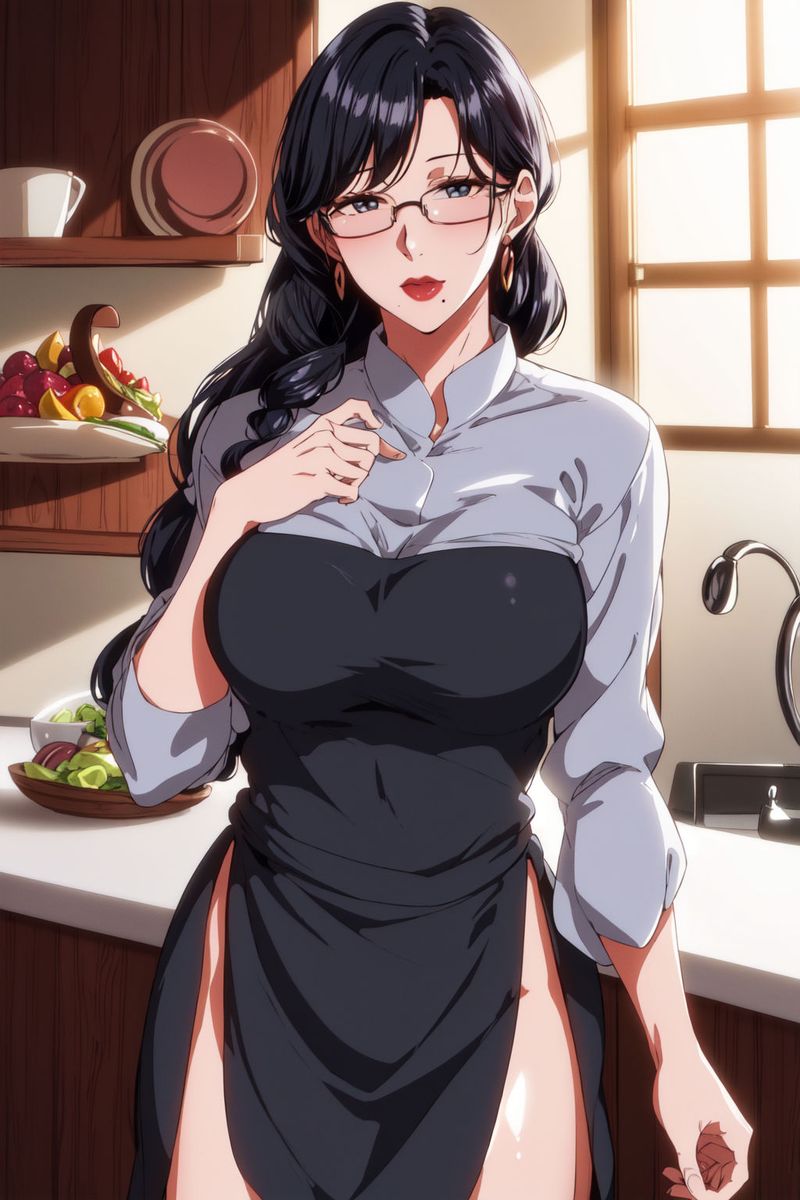 [AI绘画]美人母亲整合肉嫁高柳傢第01话