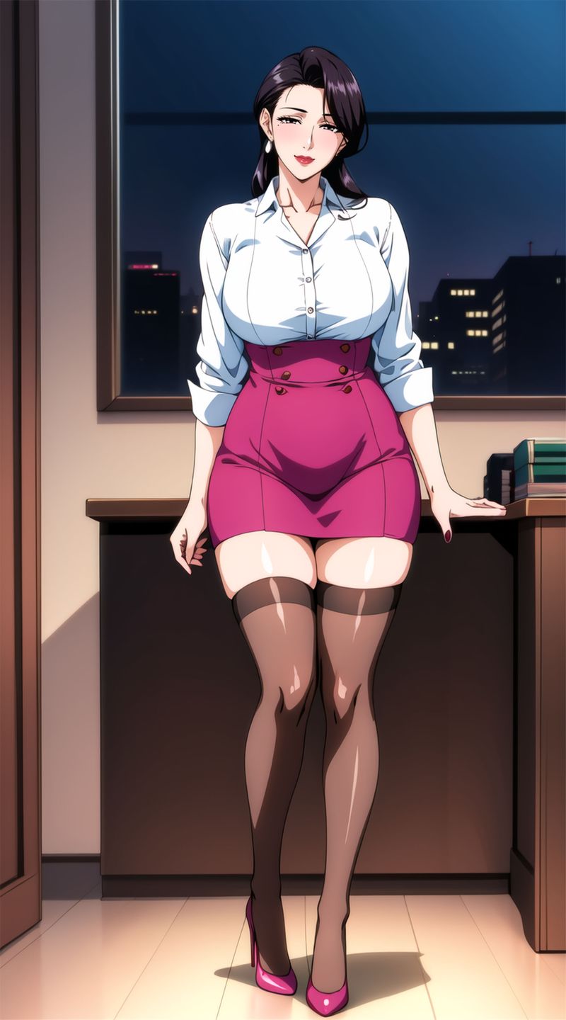 [AI绘画]美人母亲整合肉嫁高柳傢第07话