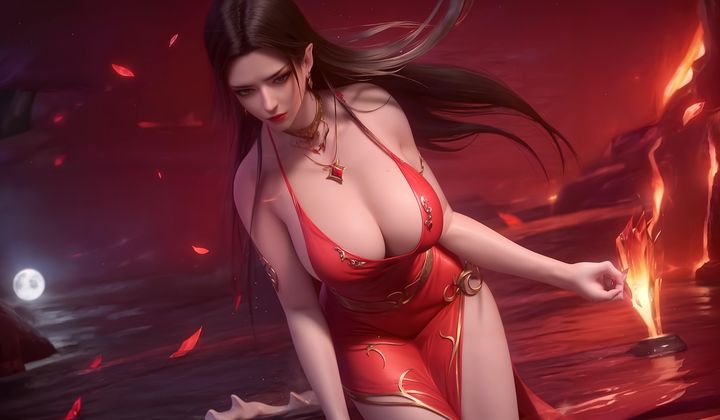 [AI绘画]国漫女主-阿七.蔷薇.高瑶.小舞.云曦.应天王后.美杜莎第07话